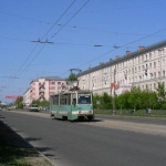 Трамвай на проспекте Ленина