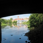 река Уводь,мост около площади Пушкина